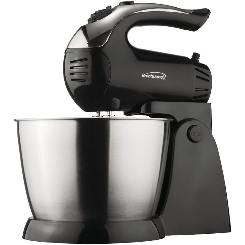 Brentwood SM-1153 Stand Mixer,5-Speed + Turbo,Black