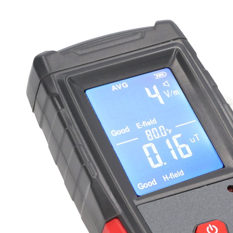 Electromagnetic Radiation Automatic Alarm Plastic Tester EMF Inspection 3.7V 600mAh