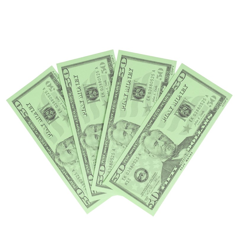 LEARNING ADVANTAGE Fifty Dollar Play Bills - Set of 50