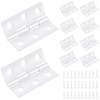 Pack of 10 Hinge, Foldable, 44 mm x 31 mm,