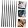 LALAFINA 25Pcs Flexible Hacksaw Blades Durable Carbon Steel Replacement Blades