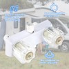 RV Shower Faucet Replacement, 6.30x4.33in Plastic Camper Shower Diverter Dual-Handle
