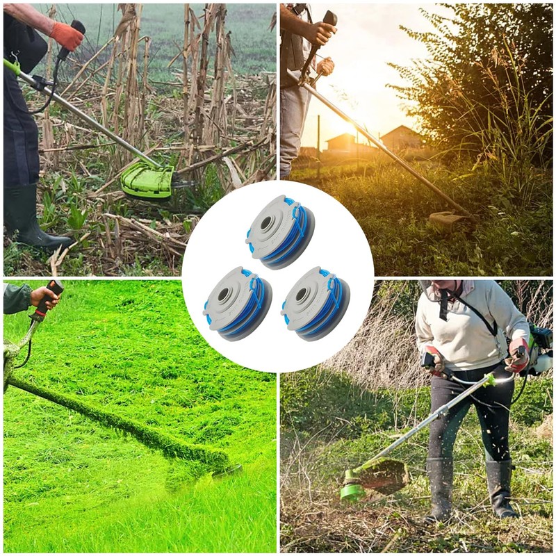 FUSHUI 3 Pack Replacement Spool, FL289 Strimmer Spool, Double Autofeed