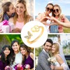 INENIMARTJ Initial Rings for Women Stackable Butterfly Initial Letter Rings