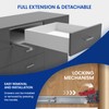 LONTAN 6 Pairs Undermount Soft Close Drawer Slides 12 Inch