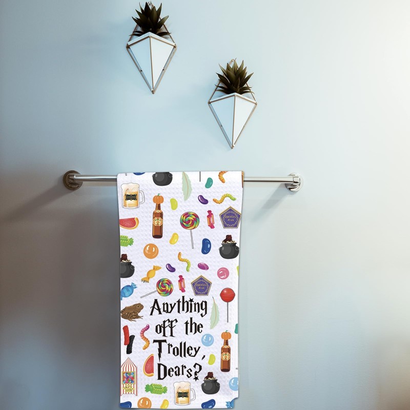 FUNYSO Wizarding Snacking Dish Towel Wizard Witches Gift Wizard Lover