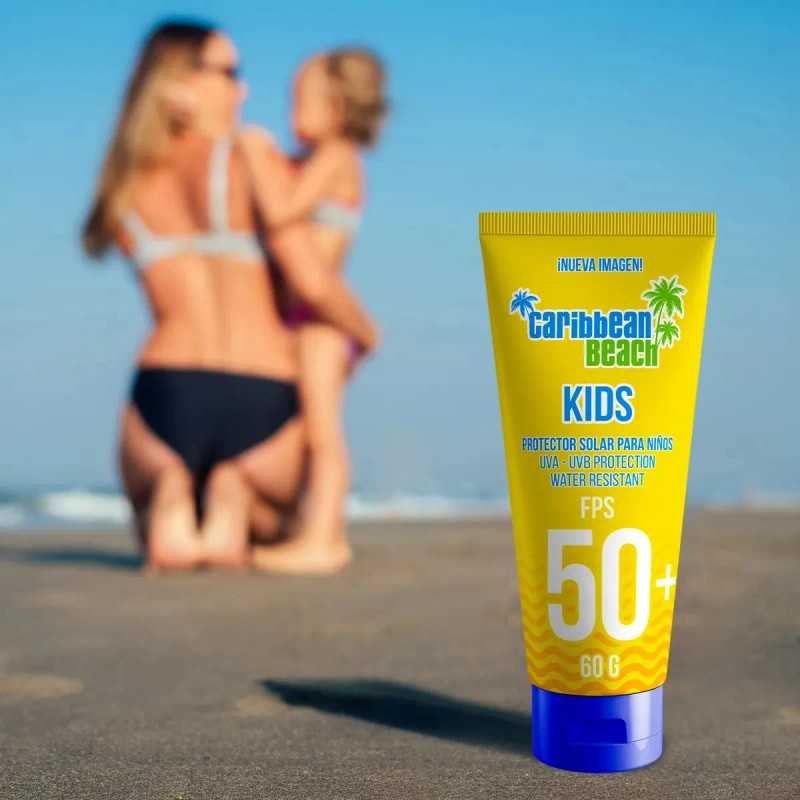 Protector Solar Caribbean Beach Kids Fps Uva Uvb 60g