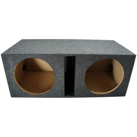 Dual 12" Sub Box Ported Vented Subwoofer Enclosure MDF Car Audio Stereo System