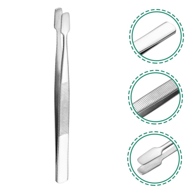 OHPHCALL 30pcs Stainless Steel Tweezers for Jewelry Making Crafting and
