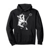 Funny Cat Playing Guitar Pullover Hoodie