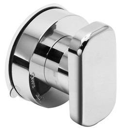 Unlorspy Suction Cup Door Knob, Fridge Suction Handle 2.6"/66mm Powerful Suction Cup Non-Marking Handle Glass Door and Window Handle (Silver Trumpet, Non-Porous)