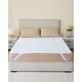 KANECH Extra Large Waterproof Mattress Pad Protector for Bed with Straps -72"x84" California King Size - Heavy Absorbency Washable Incontinence Bed Pads - Reusable Underpads for Adults, Elderly