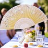 GFM® Bamboo and Silk Handheld Folding Chinese Hand Fans for