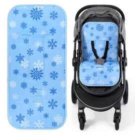 Orzbow Gel Stroller Cooling Pad, Reversible Baby Cooling Pad for Stroller with Premium Materials, Waterproof Seat Cooler Mat, Suitable for Various Scenarios, Keep Baby Cool in Summer, Large, Blue
