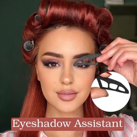 Eyetour Eyeshadow Assistant, Eyeshadow Tool Tyeshadow Stencils for Eyes Eyeshadows Stencil Eye Makeup Aid Tool Quick Make-Up Stencils,with brush