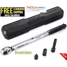 TACKLIFE 3/8-Inch Drive Click Torque Wrench 10-80 ft.-lb. / 13.6-108.5 Nm.-HTW1A