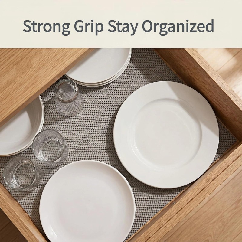 Drawer Liner, Shelf Liner, Non Slip, Non-Adhesive, 12" x 20'