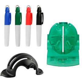 Luckious 6 PCS Golf Ball Marker Line Tool - Transparent Golf Line Marker for Training, Easy-to-Use Golf Accessories for Precise Ball Alignment