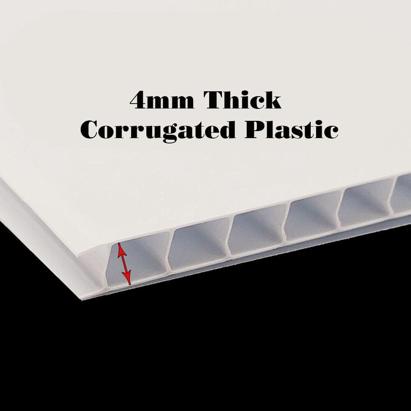 Caution Squirrel Red Folding Coroplast A-Frame with Double-Sided 23in x23in