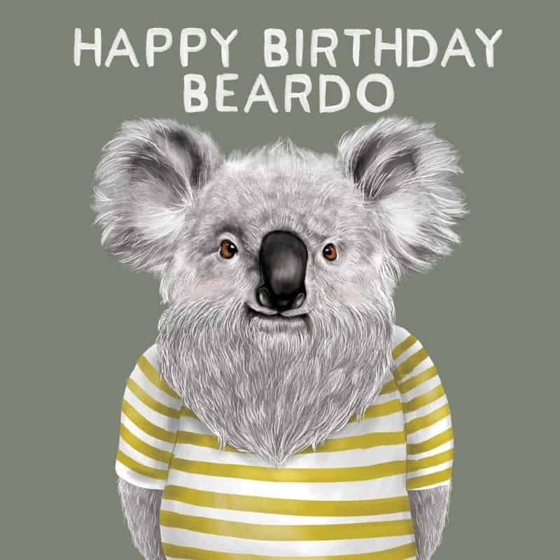 La La Land Greeting Card Beardo