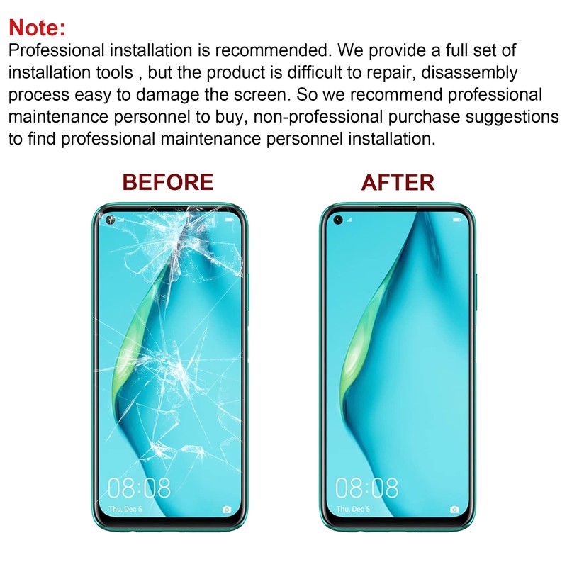 SWARK Front Screen Glass Outer Panel Lens Replacement +OCA Compatible