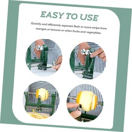 Ciieeo Handheld Multifunction Peeler Machine for Fruits Vegetables Die Cast Alloy Design with Serrated Cutting Edge Efficient Orange Lemon Peel Remover Kitchen Essential