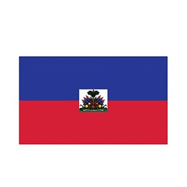 MAGNET Haitian Flag Haiti Hti Ht Magnetic Vinyl Car Fridge Sticks to any Metal Surface 5"
