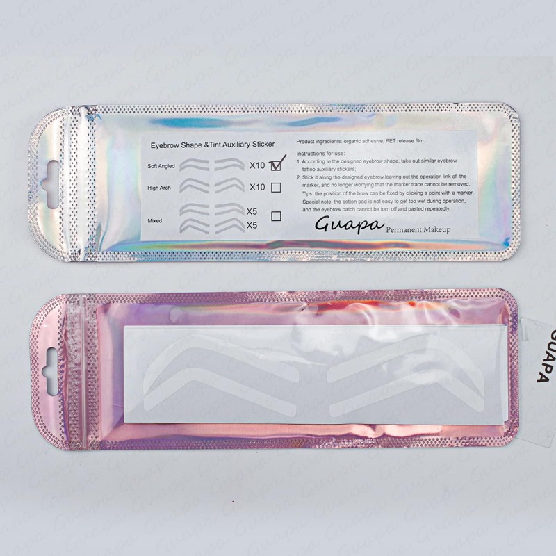 Guapa Disposable Eyebrow Design Stencil Airbrush Tint Stickers Easy Application