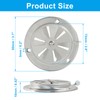 Unlorspy 2Pcs BBQ Smoker Air Vent, BBQ Smokestack Damper Smoker