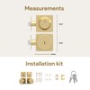 Mega Handles SUANA Entrance Combo, Door Knob and Cylinder Deadbolt