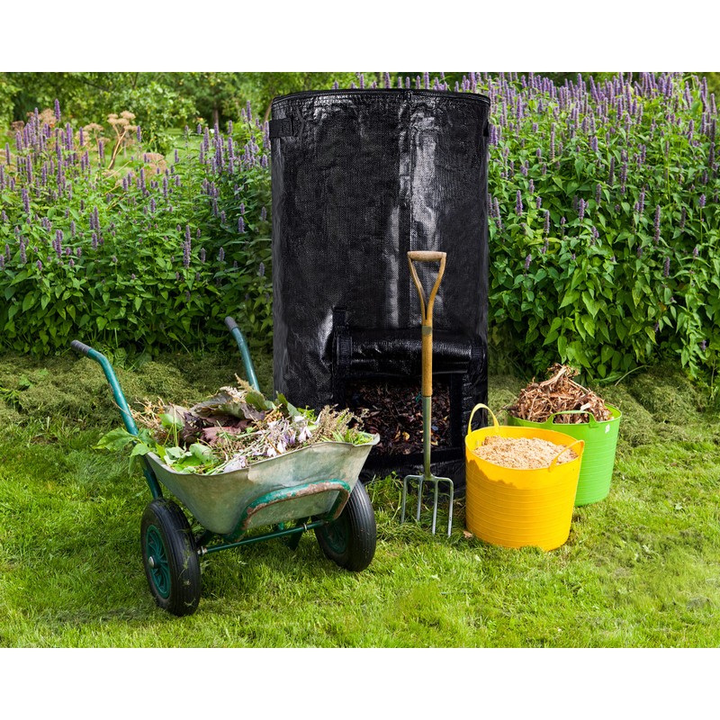 MyLifeUNIT Compost Bins Outdoor, Reusable Yard Waste Bags, 34 Gallon