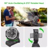 Unbranded 20000mAh Portable Camping Fan Battery Powered Tent Light Fan