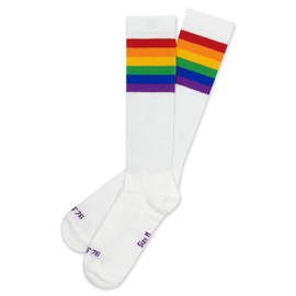 Spirit of 76 High Rainbow Pride Socks for Men & Women, rainbow