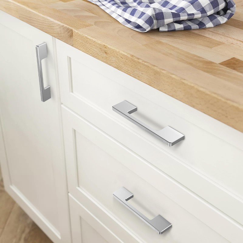 FURNIWARE 10 Piece Kitchen Cabinet Handles, Carving Drawer Pulls 160mm(6.3