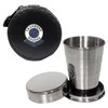Knight 2oz Collapsible Drinking Cup with Leather Tranmere Rovers Football Club Case