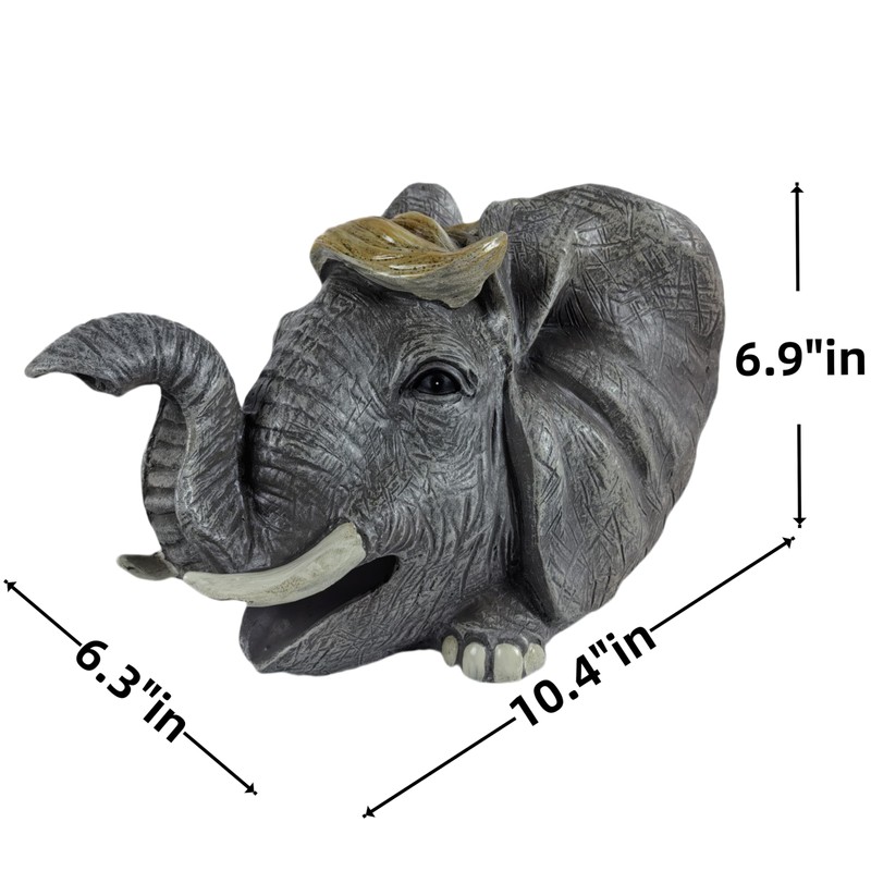 coolboy Elephant Sculpture Gutter Diverter Rain,Deco Gutter Extension Downspout, Eco-Friendly