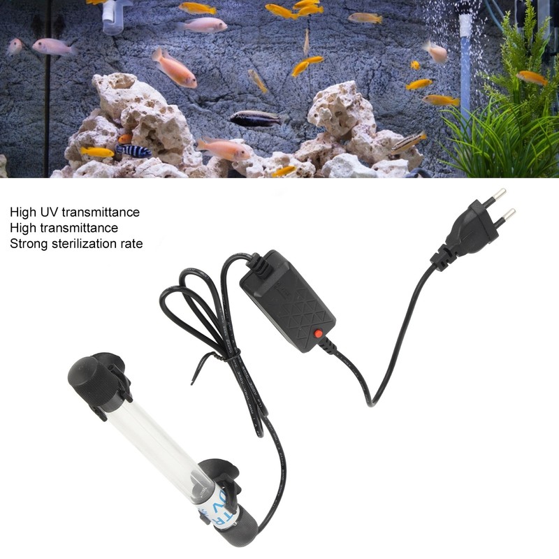 Aquarium Submersible Clean Light UV Sterilizer Green Algae Clean Lamp