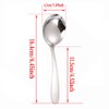 SHULI Soup Spoons for Kids, Stainless Steel Bouillion, Classic Spoons,