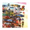 Cmart-Labo Boys Stickers, Super Car, Set of 4, 3D, Sparkling,