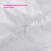 Set of 2 Waterproof Cotton Pillow Protectors with Hidden Zipper.