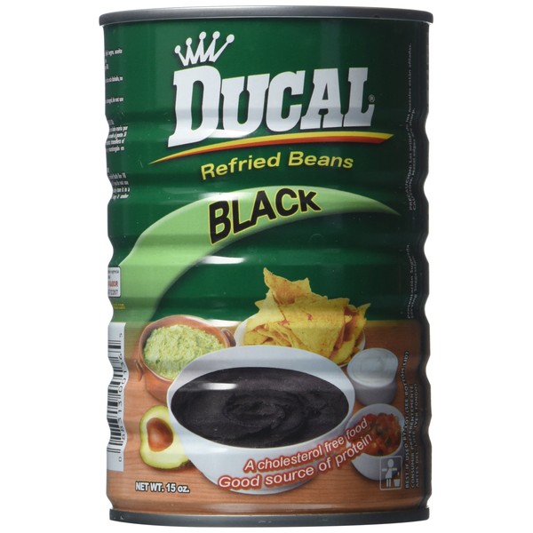 Ducal Refried Black Beans, 15oz - 2 Pack