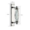 1 x Elenor Glass Internal Door Handle