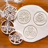 Set of 3 Nordic Runes Cookie Cutters (Celtic Tortoise Knot,