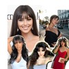 Clip in Bangs Real Human Hair Flat Bangs Remy Fringe