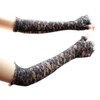 DreamHigh Long Elagent Lace Evening Gloves (Fingerless Black)