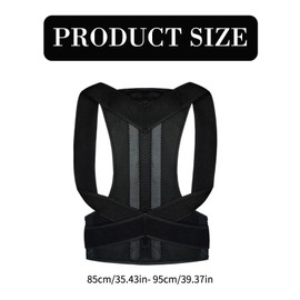 Yunova Posture Corrector for Men and Women, Adjustable Back Brace with 8-Point Pressure, Breathable Polyester, X-Shaped Strap, Slim Invisible Design for Office, Walking, Fitness Support