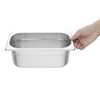 Vogue Stainless Steel1/4 Gastronorm Pan 2.5Ltr/100mm Deep Food Container