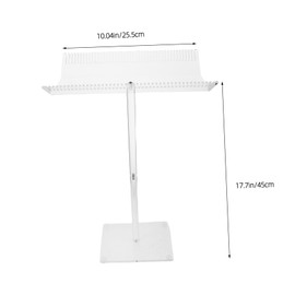 Healeved Transparent Acrylic Hair Extension Stand for Wigs and Stable Display Rack with Compact Space Saving Design Easy to Clean Holder for Home and Salon Styling