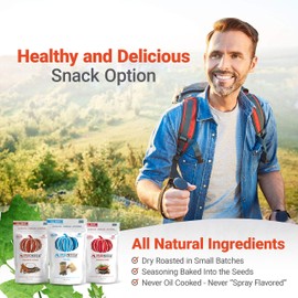 Superseedz Gourmet Roasted Pumpkin Seeds | Somewhat Spicy | Whole 30, Paleo, Vegan & Keto Snacks | 8g Plant Based Protein | Produced In USA | Nut Free | Gluten Free Snack | 5oz