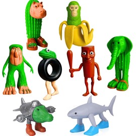 Italian Brainrot Action Figures, 8/10Pcs Funny Collectible Figures for Kids & Adults Tralalero Tralala-Inspired Creative Shark Monkey and More Toys Safe Gifts for Fans Ages 6+ (8Pcs)